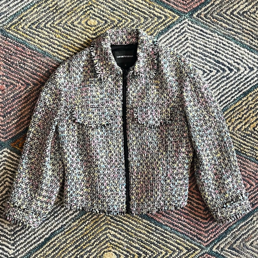 Emporio Armani Gray Blazer with Contemporary Design | size IT 42 / US 6